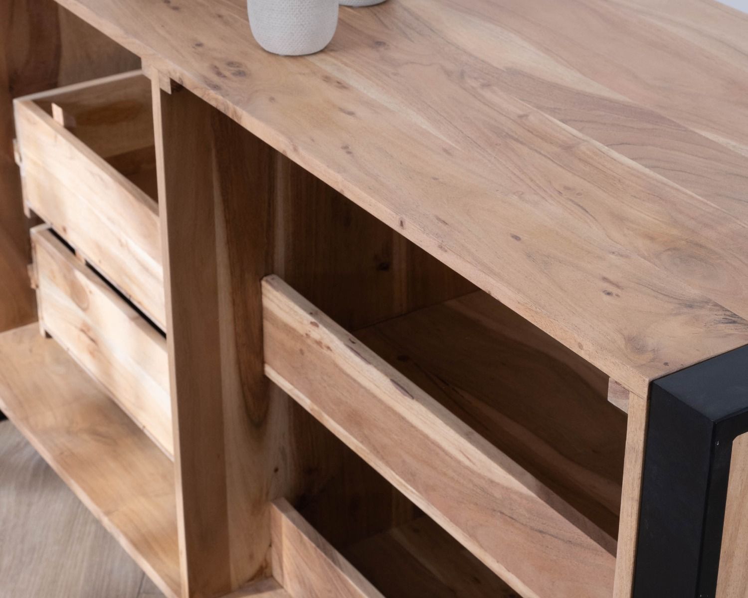 Mobile da bagno "Montreal" in legno massiccio e metallo 150 cm