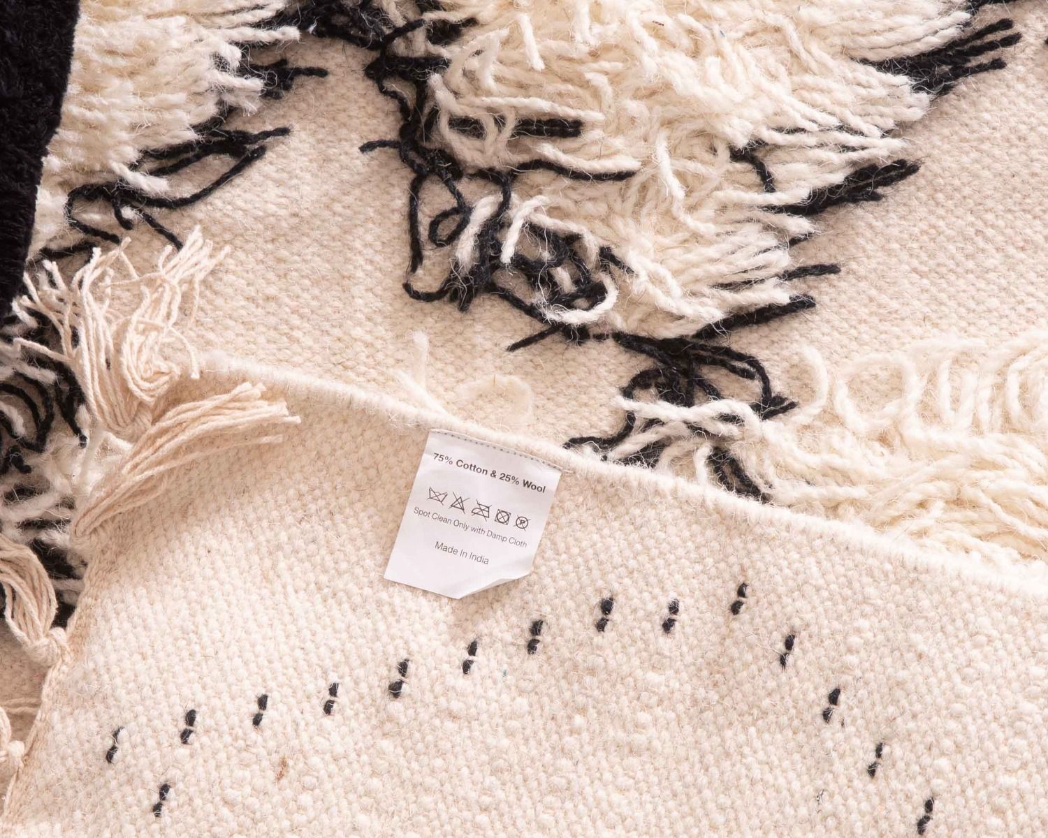 Tappeto "Chart" in lana e cotone 120x180cm