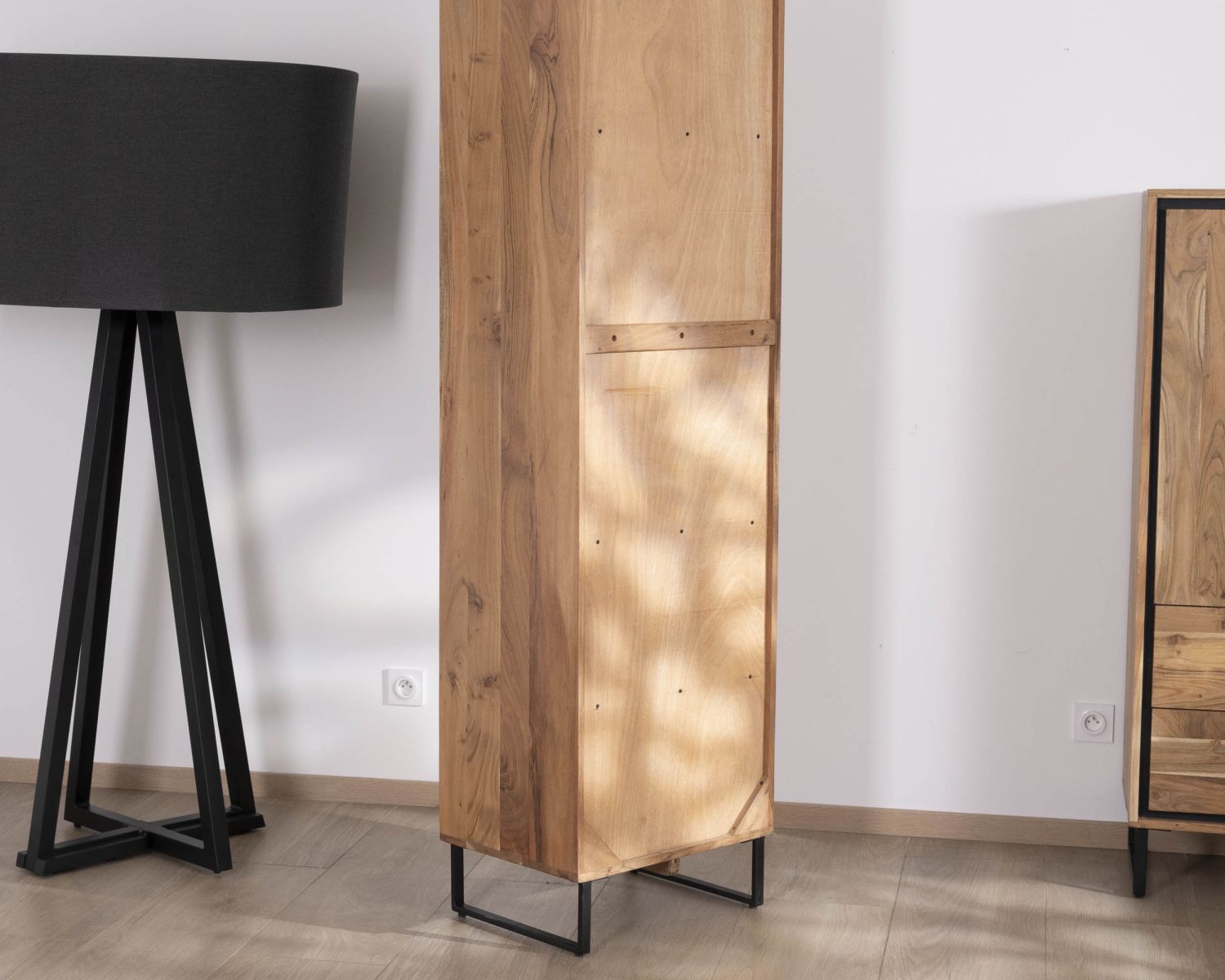 Colonna in vetro stile industriale Acacia "Baltik" in vetro colorato marrone