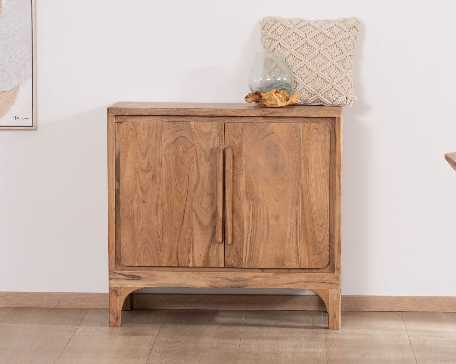 Contenitore piccolo "Melody" con 2 ante in acacia