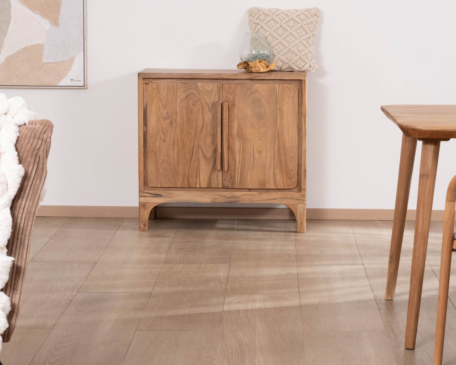 Contenitore piccolo "Melody" con 2 ante in acacia