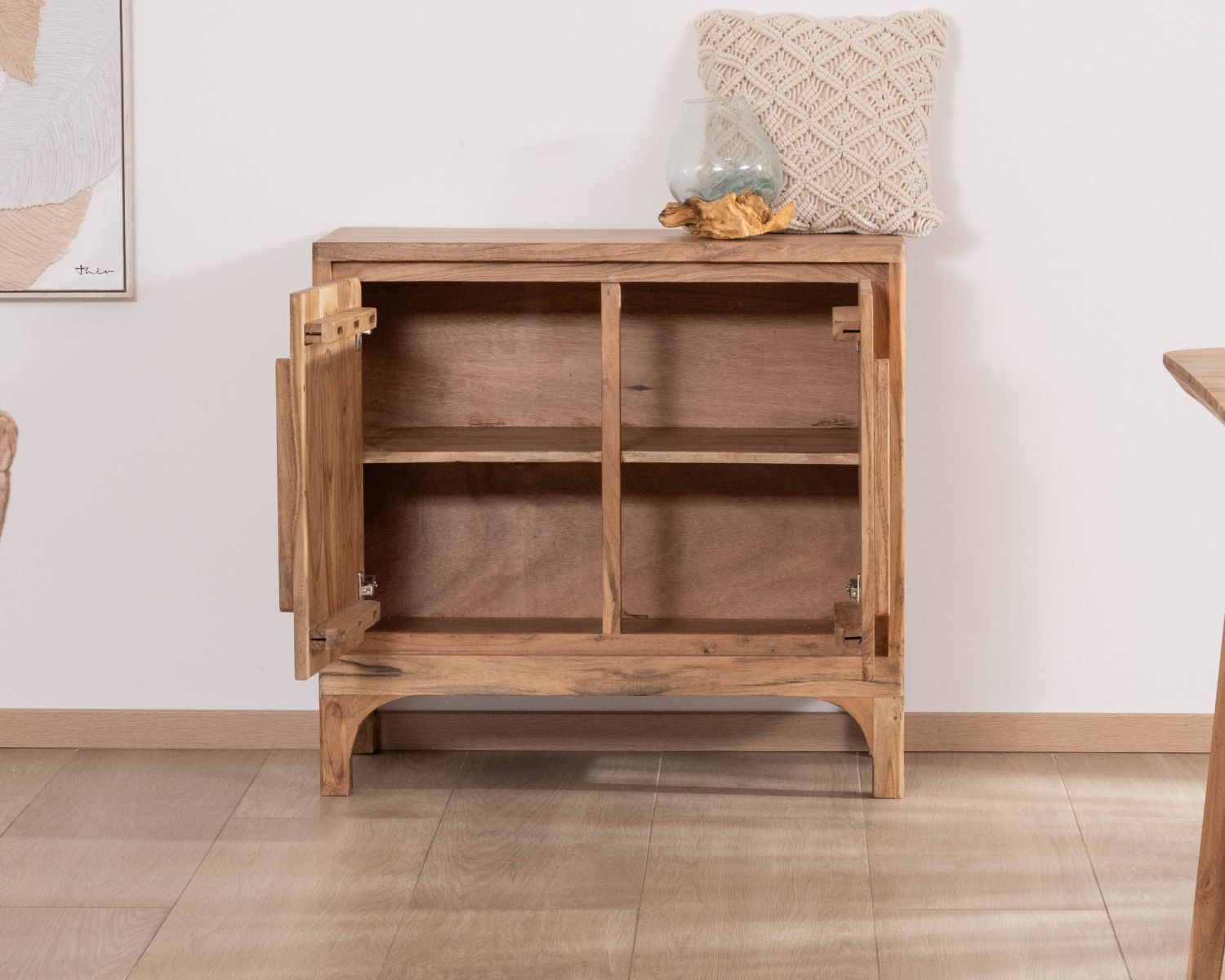 Contenitore piccolo "Melody" con 2 ante in acacia