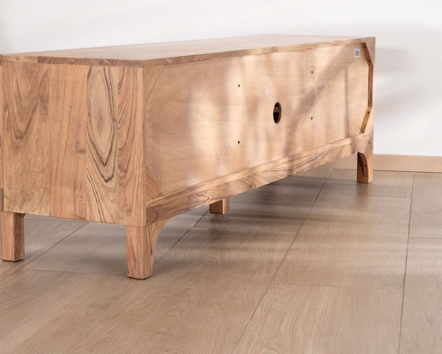 Porta TV "Melody" in stile Zen da 160 cm in acacia