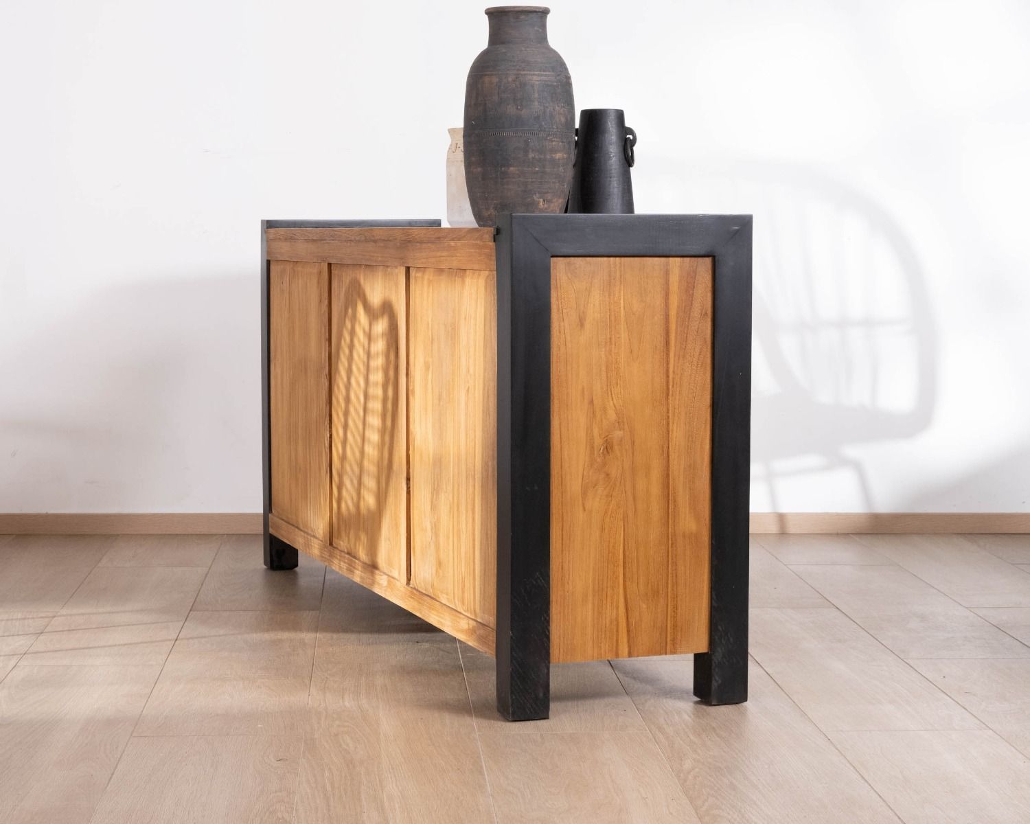 Credenza in teak naturale di recupero "Clarke" 180 cm