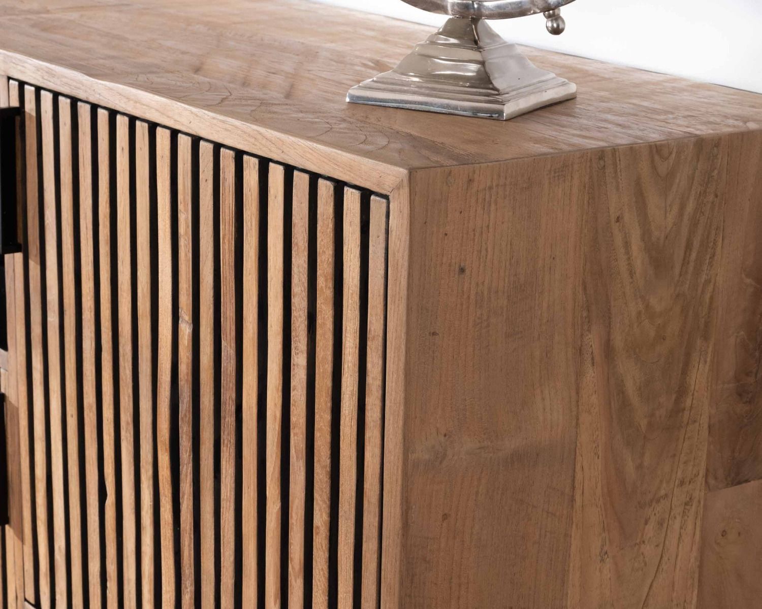 Armadio per porcellane in teak recuperato in stile retrò "Opland