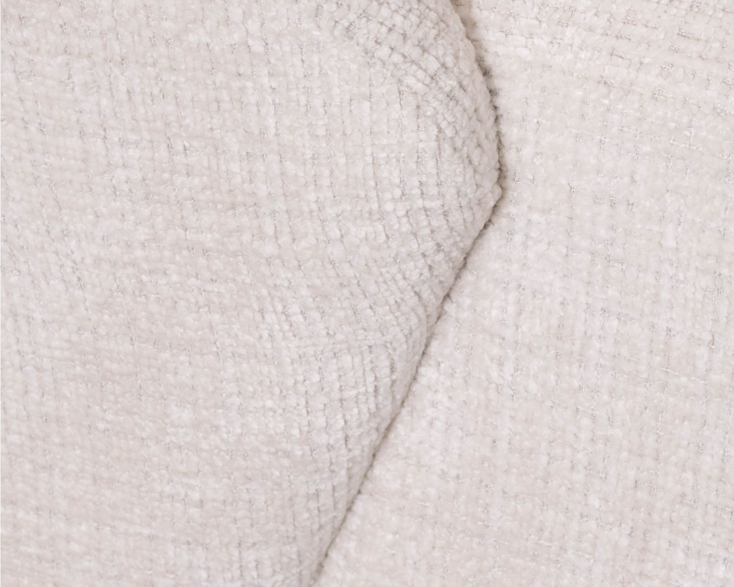 Poltrona girevole a 360° "Marylin" in elegante tessuto bianco