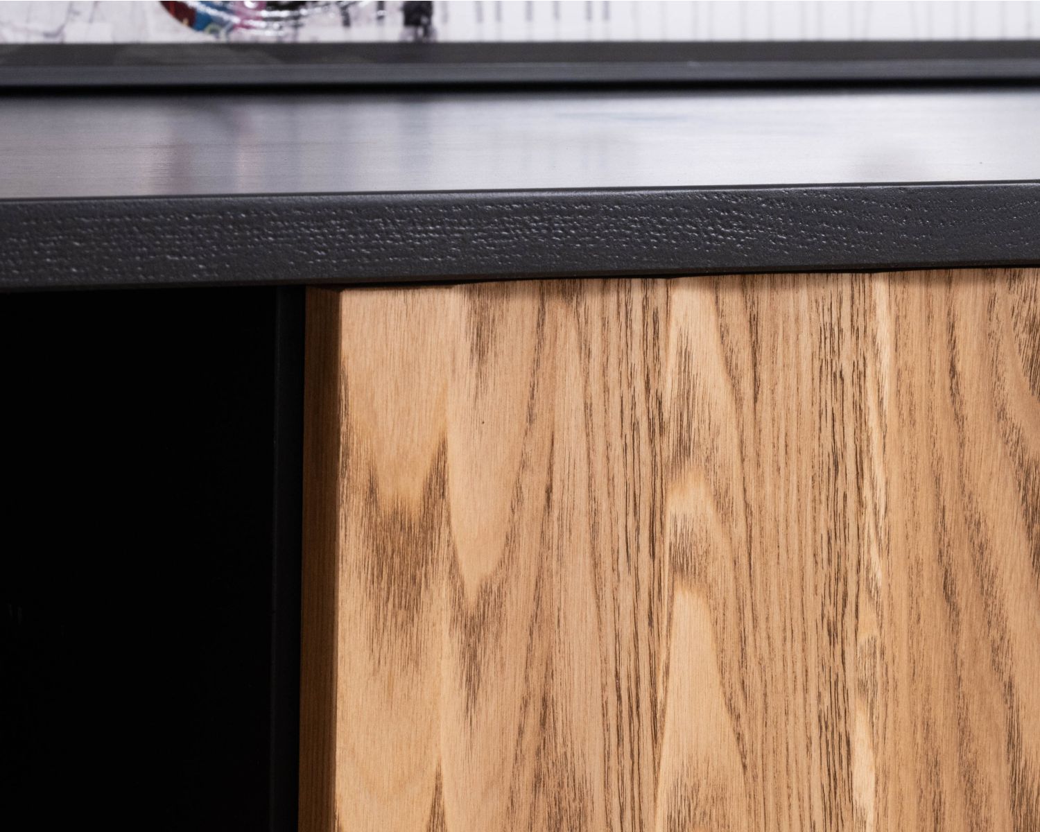 Panca TV "Sydney" in frassino massiccio oliato a due ante da 160 cm