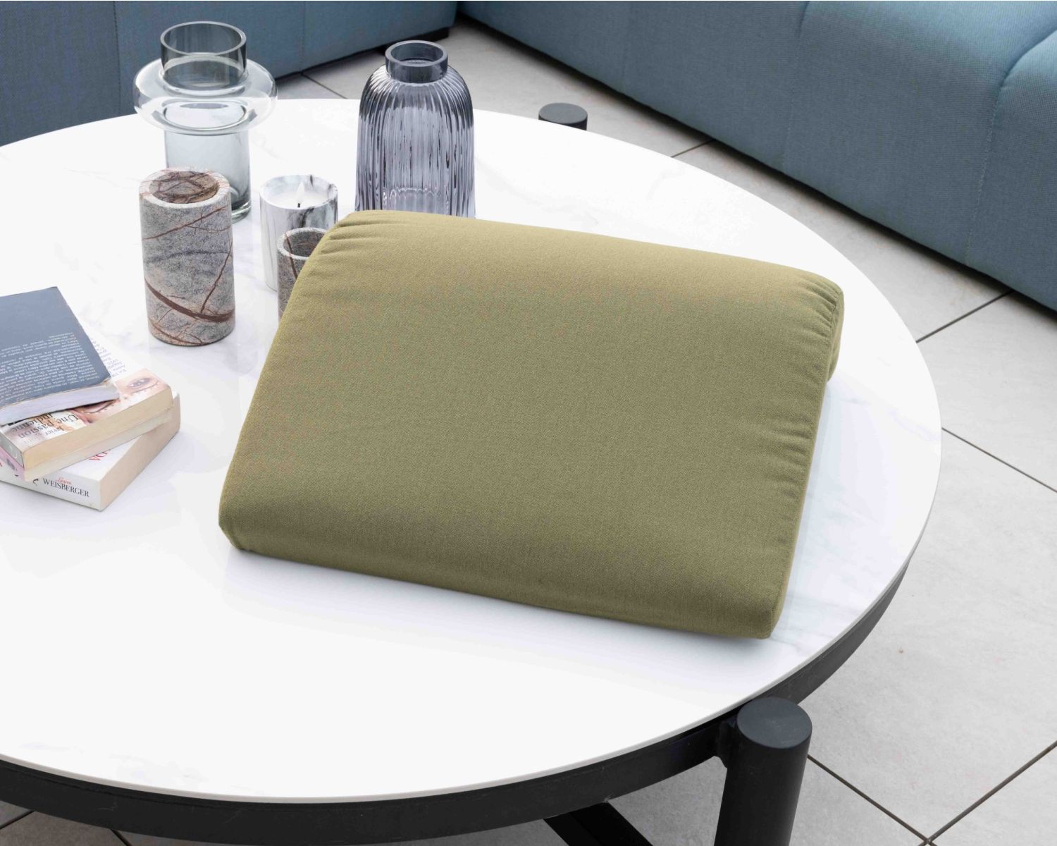 Poggiatesta in tessuto verde per il lettino Nusa Pedina