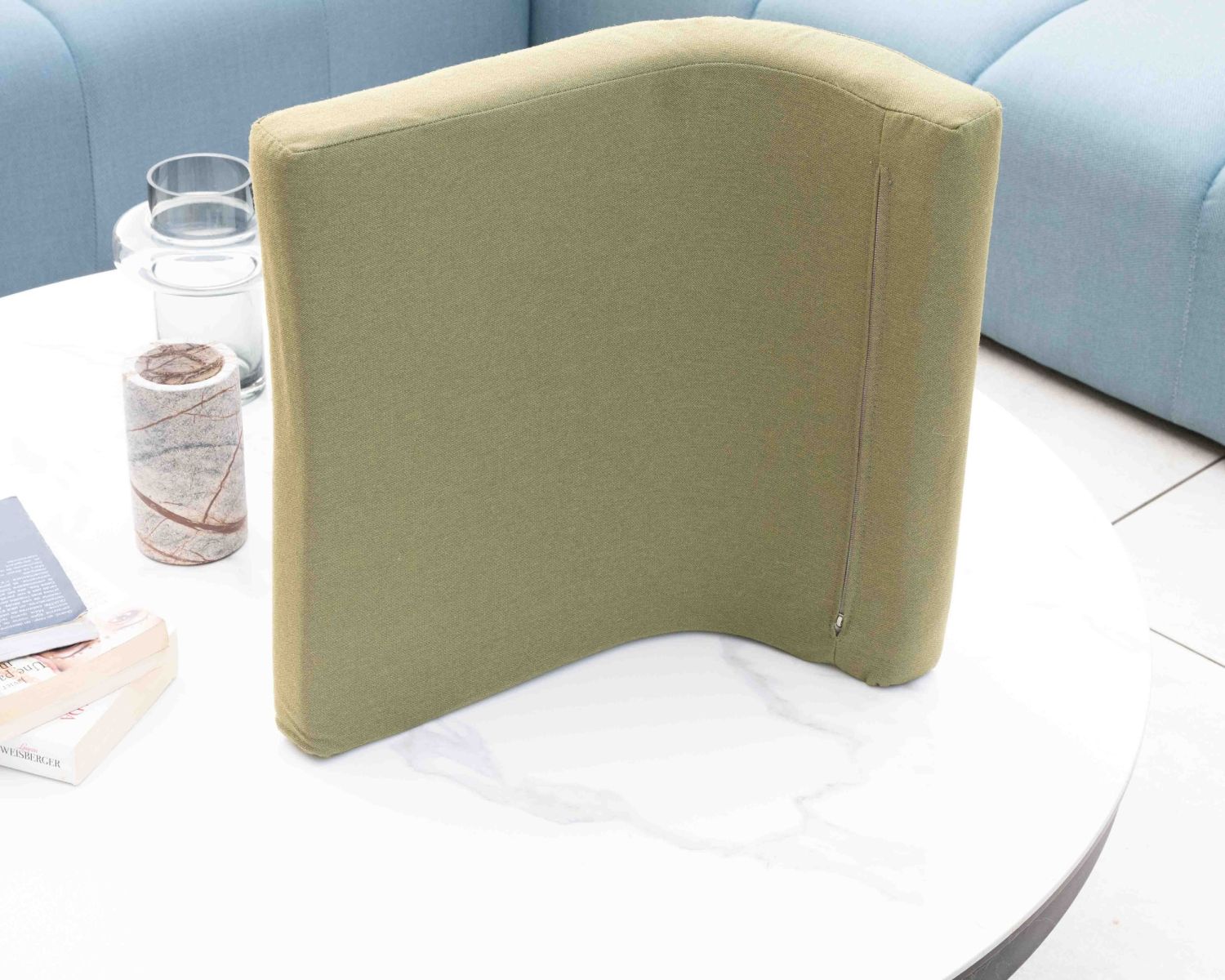 Poggiatesta in tessuto verde per il lettino Nusa Pedina