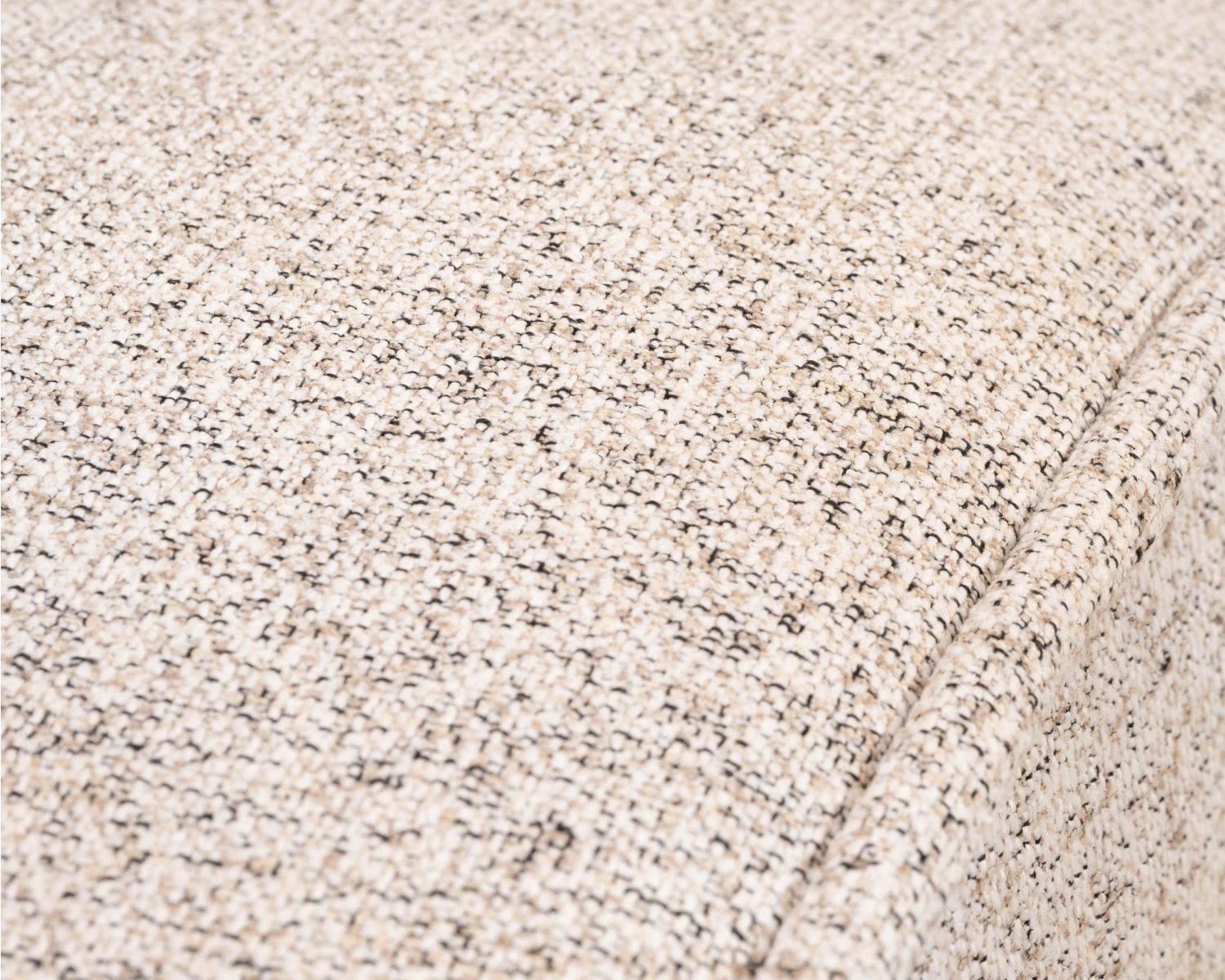 Poltrona lounge design "Syltan" in tessuto intrecciato bianco sporco