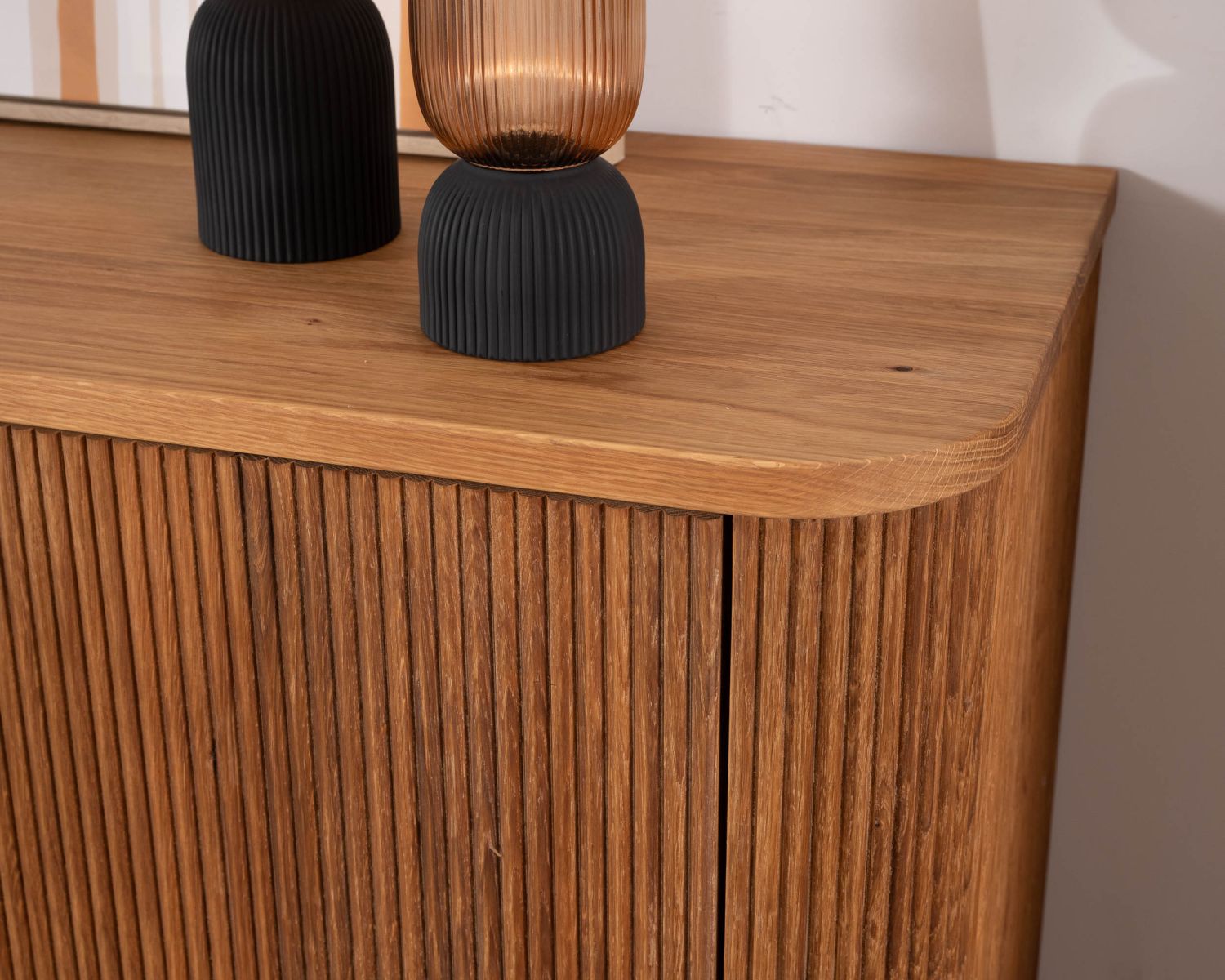 Grande credenza in stile retrò in rovere oliato da 180 cm "Winton