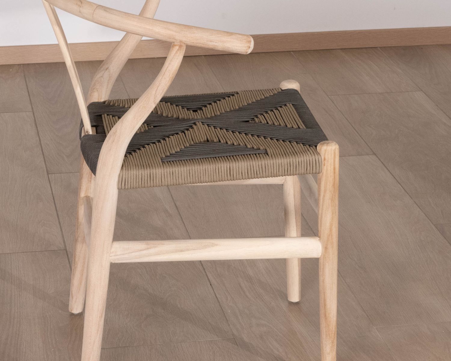 Set di 2 raffinate e originali sedie da pranzo in teak di recupero "Exo'teak