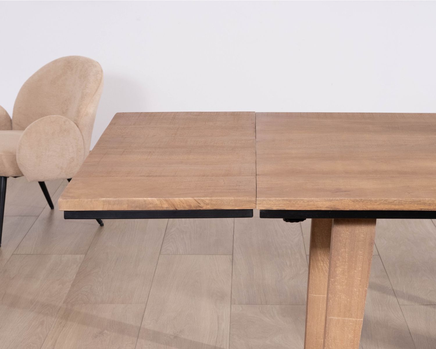 Tavolo da pranzo allungabile in mango massiccio "Santo", da 200 a 280 cm, stile puro