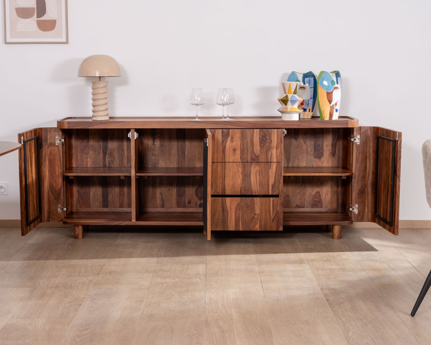Credenza in palissandro 200 cm