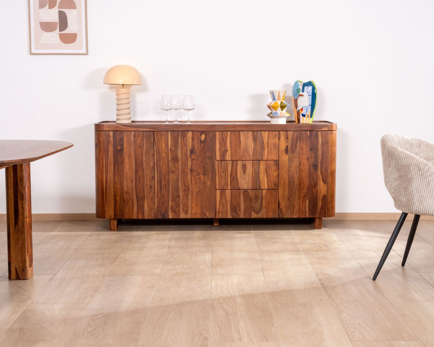 Grande credenza in palissandro da 180 cm "Rosewood