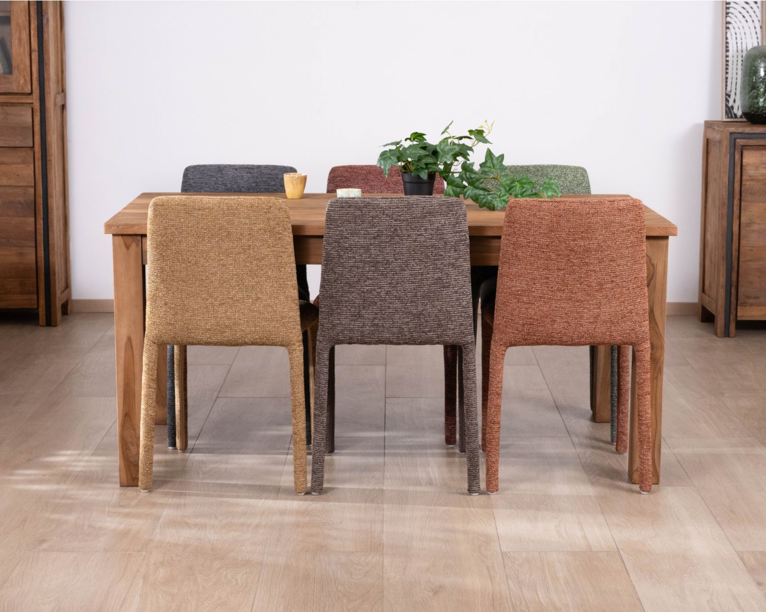 Tavolo da pranzo allungabile "Kayoa" da 160 a 210 cm in teak massiccio di recupero, stile autentico
