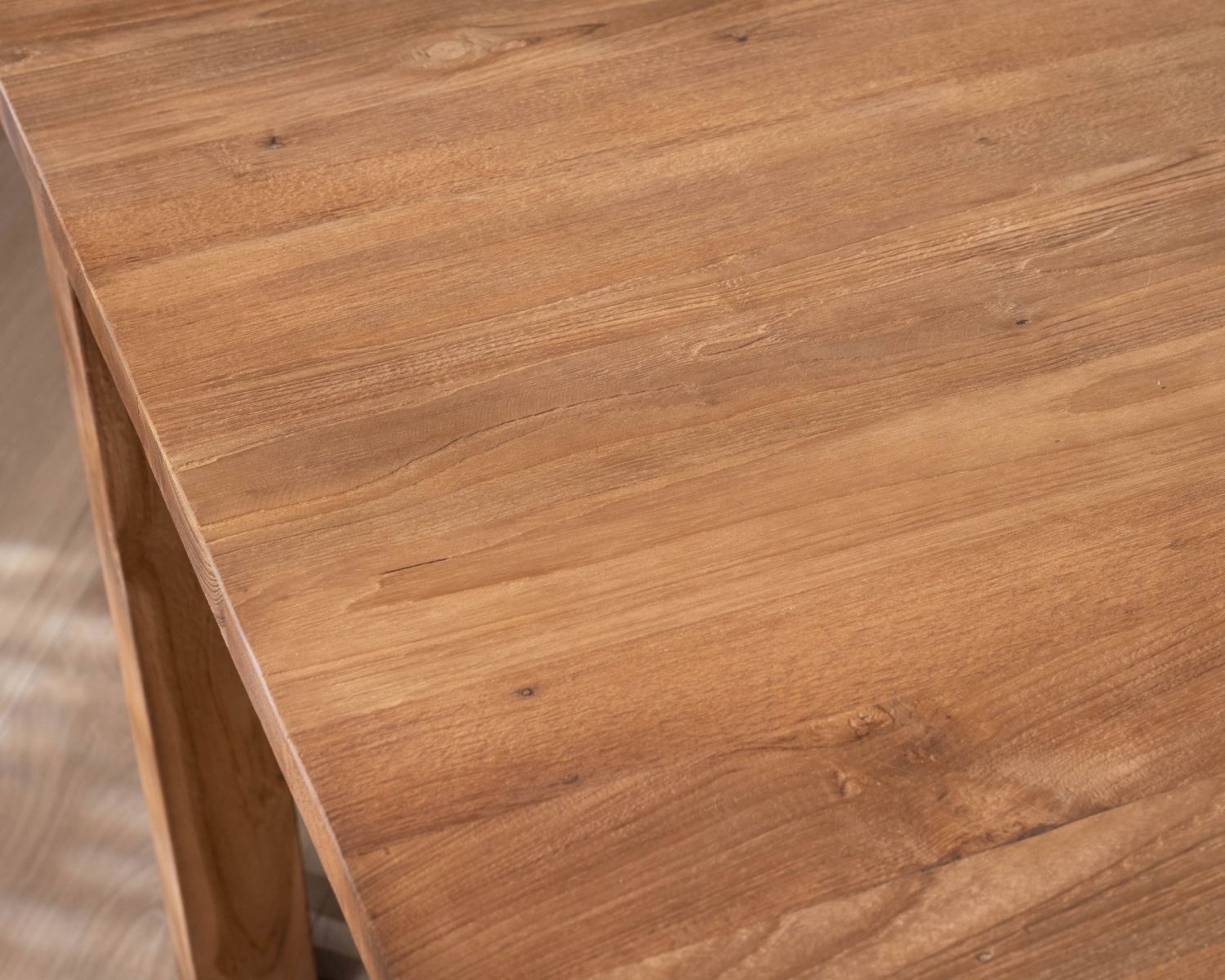 Tavolo da pranzo allungabile "Kayoa" da 160 a 210 cm in teak massiccio di recupero, stile autentico