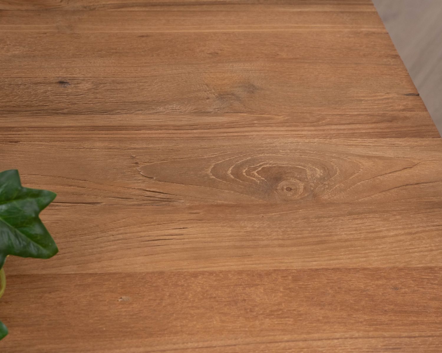 Tavolo da pranzo allungabile "Kayoa" da 160 a 210 cm in teak massiccio di recupero, stile autentico