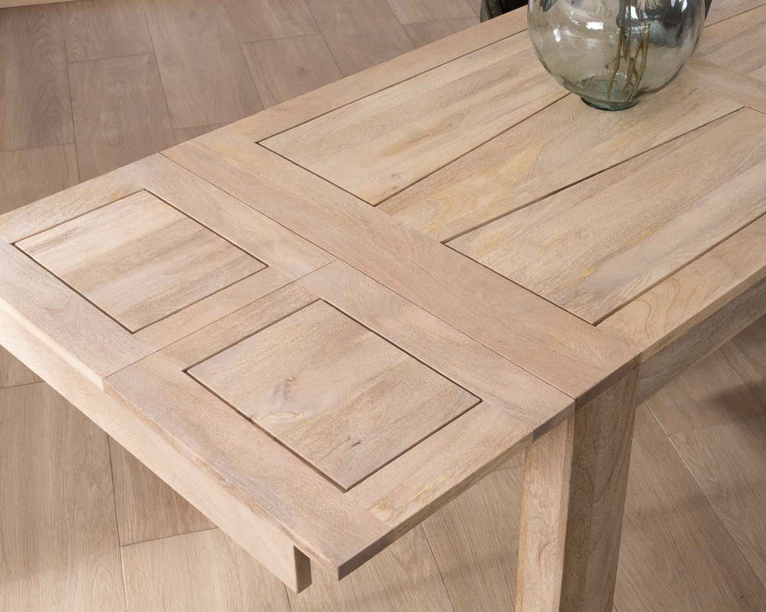 Tavolo da pranzo allungabile in mango "Jappy" da 160 a 250 cm