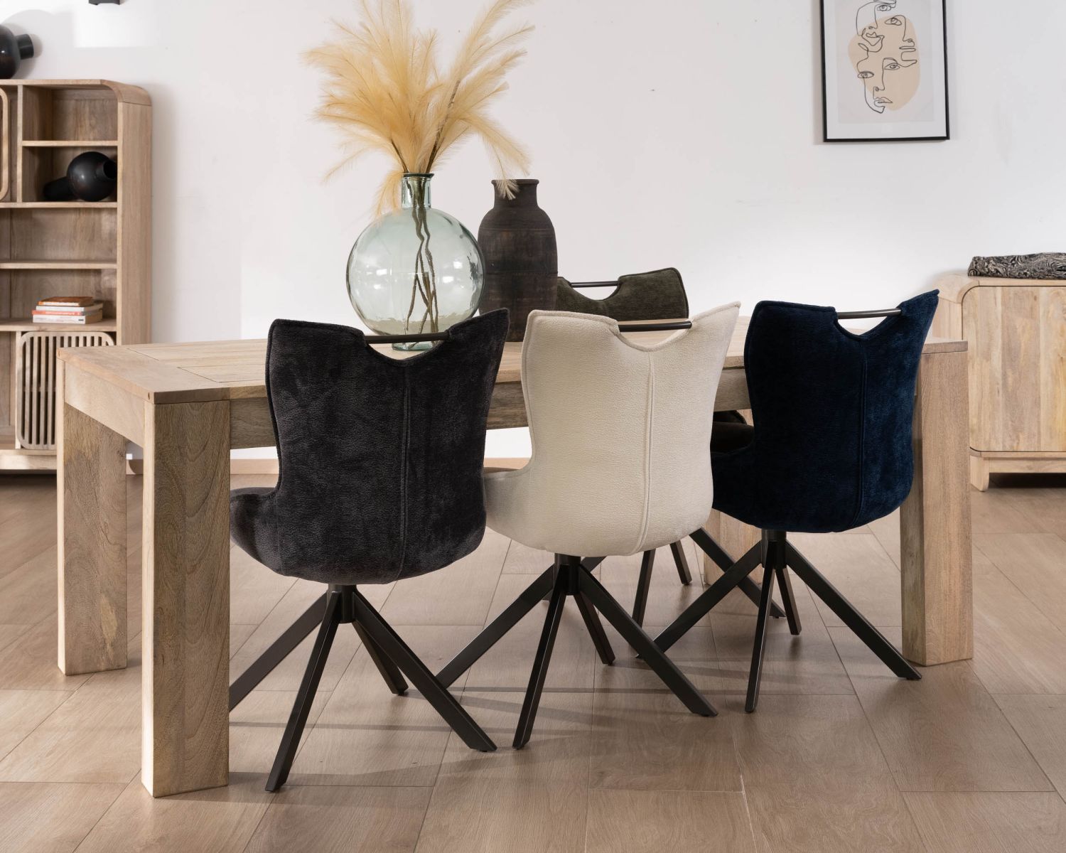 Tavolo da pranzo allungabile in mango "Jappy" da 200 a 290 cm