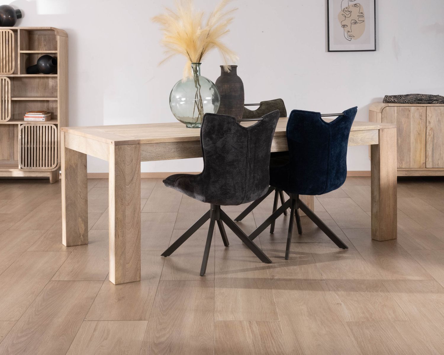 Tavolo da pranzo allungabile in mango "Jappy" da 160 a 250 cm