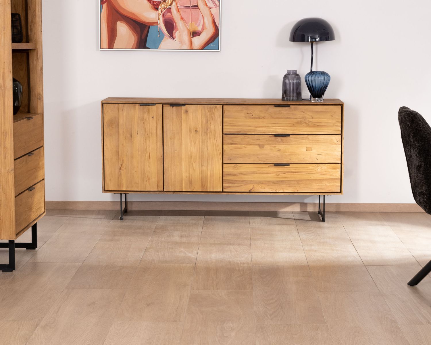 Credenza "Bahia" in teak naturale di recupero