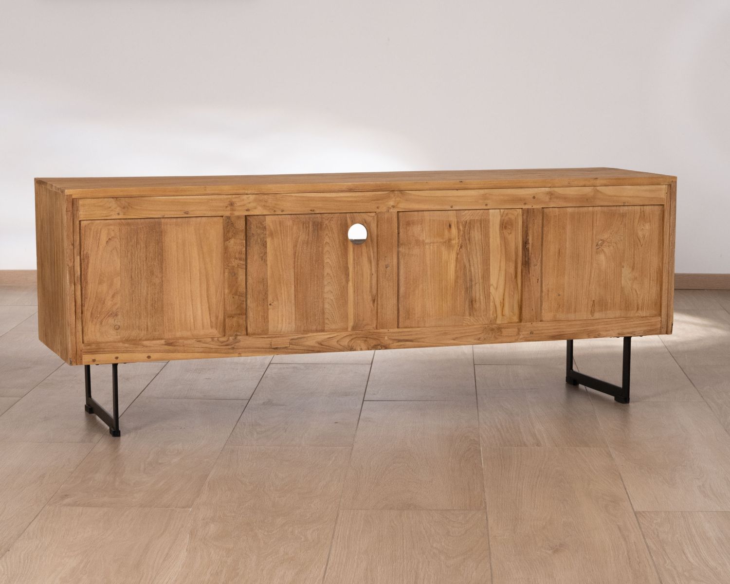 Porta TV in stile retrò "Bahia" in teak di recupero