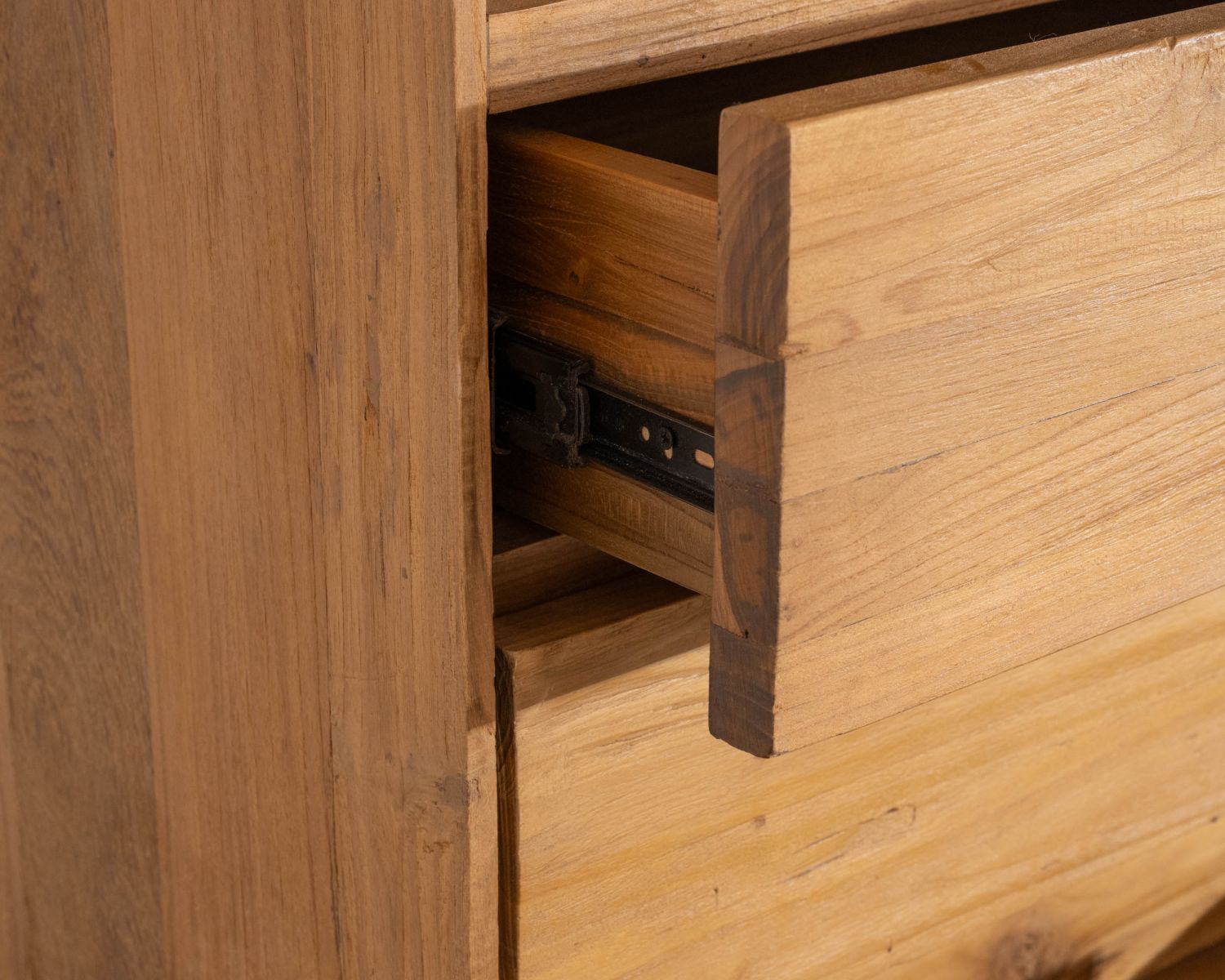 Libreria in teak stile retrò "Bahia", 3 livelli