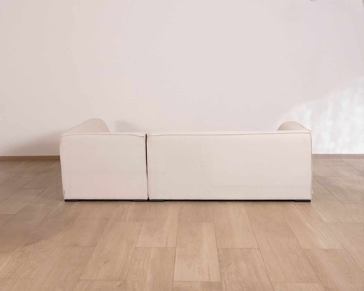 Divano da esterno a 2 moduli "Sunset Bay", tessuto speciale per esterni crema