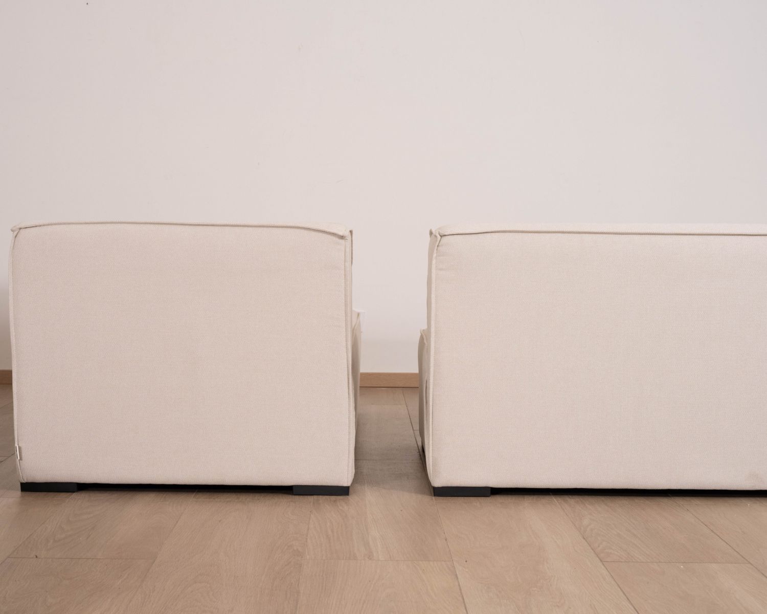 Divano da esterno a 2 moduli "Sunset Bay", tessuto speciale per esterni crema