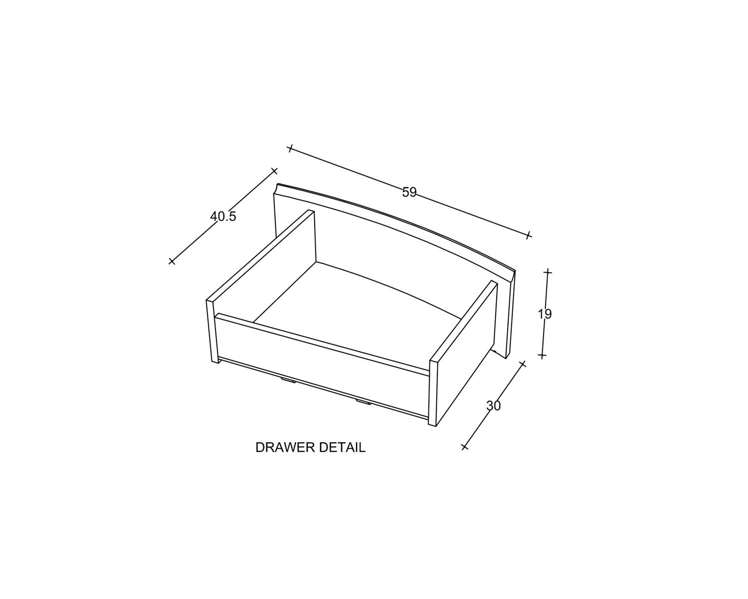 Mobiletto HanoÏ" sospeso in teak 120 cm