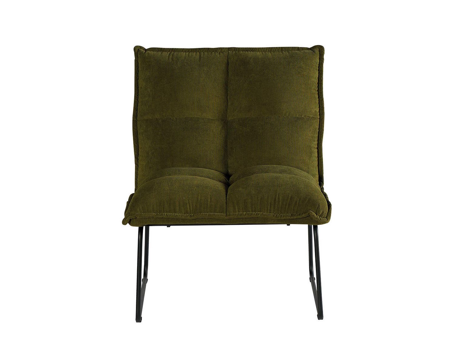 Set di 2 poltrone verde cachi "Calgari" in stile scandinavo ultra-confortevole