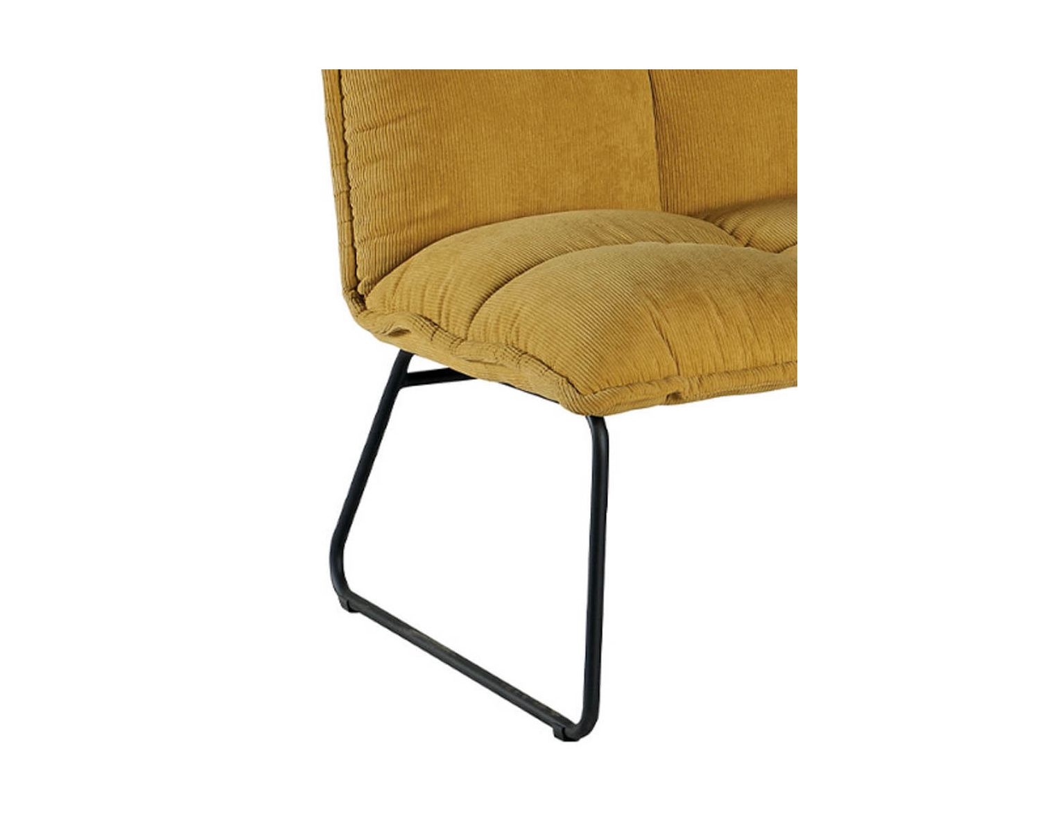 Duo di poltrone gialle "Calgari" ultraconfortevoli in stile vintage