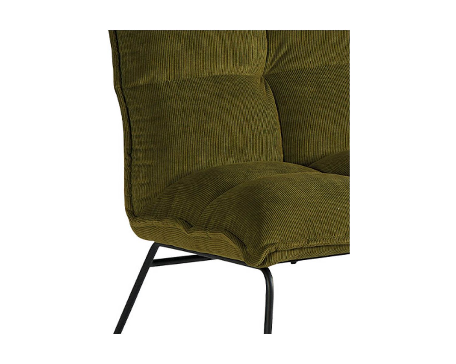 Set di 2 poltrone verde cachi "Calgari" in stile scandinavo ultra-confortevole