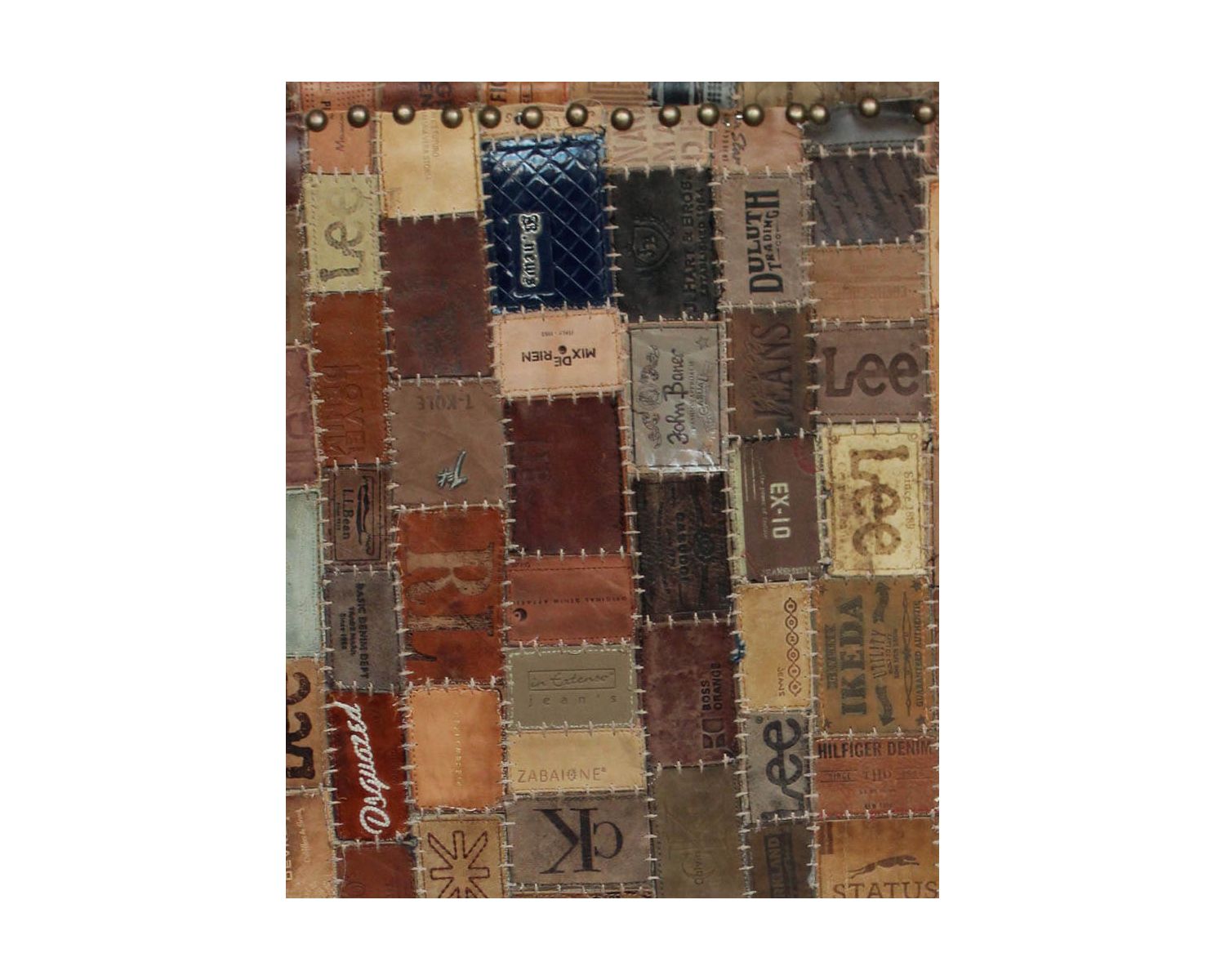 100% unica sedia da pastore "Pop Vintage" in tessuto e legno riciclato