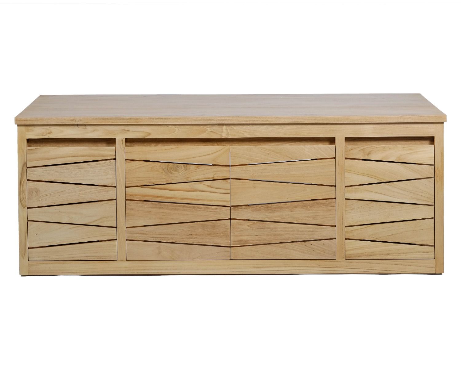 Mobiletto sospeso "Moho" da 120 cm in teak