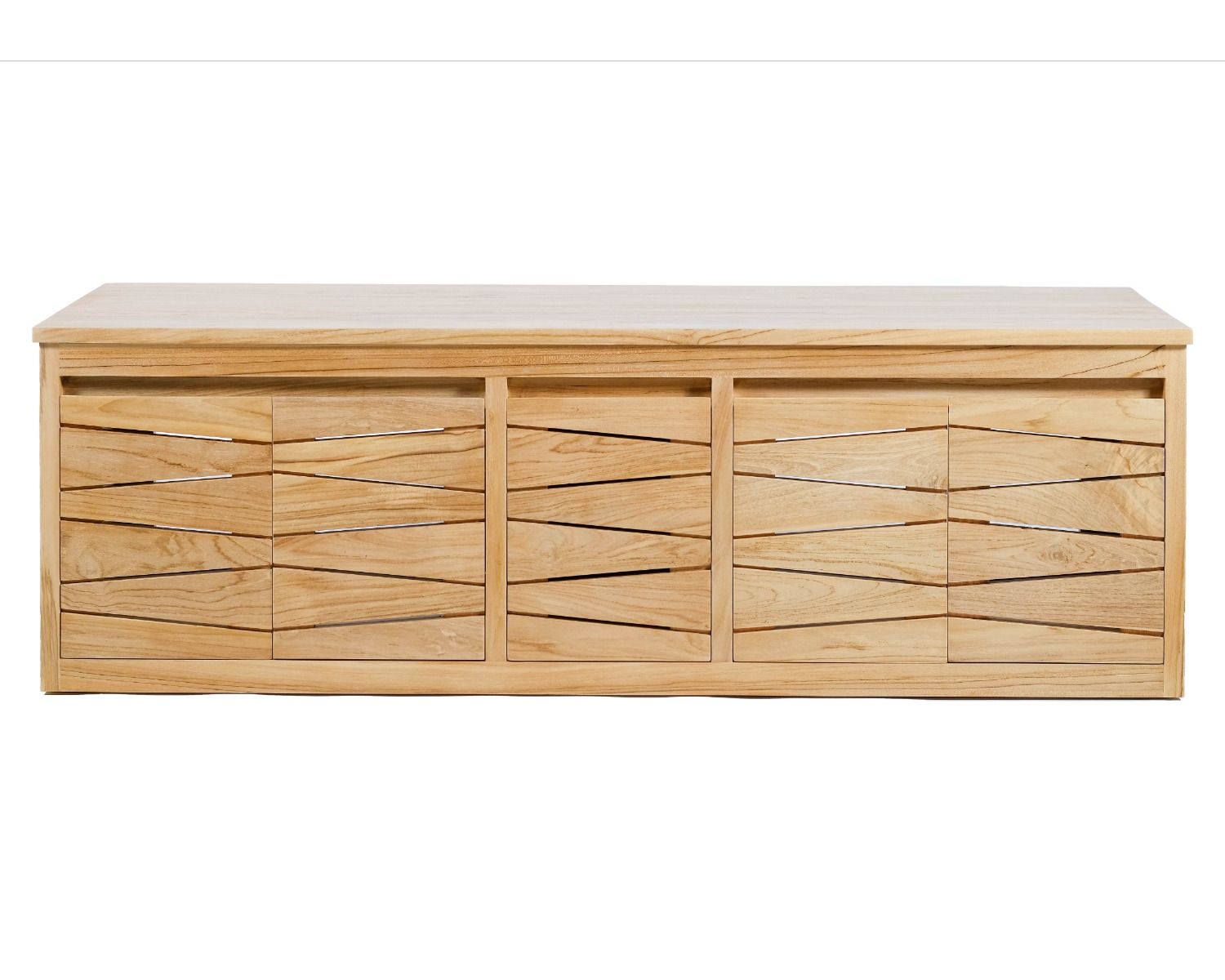 Mobiletto sospeso in teak "Moho" 140 cm