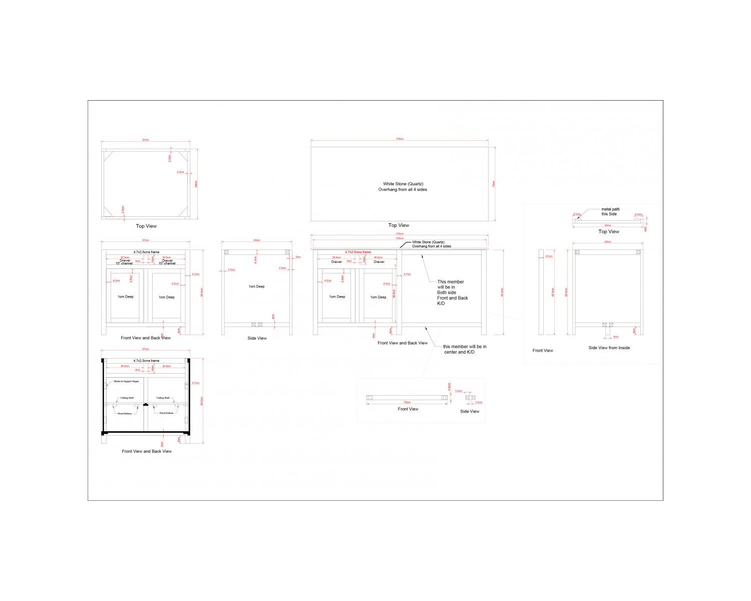 Isola centrale in mango e granito con zona pranzo "Grand Chef