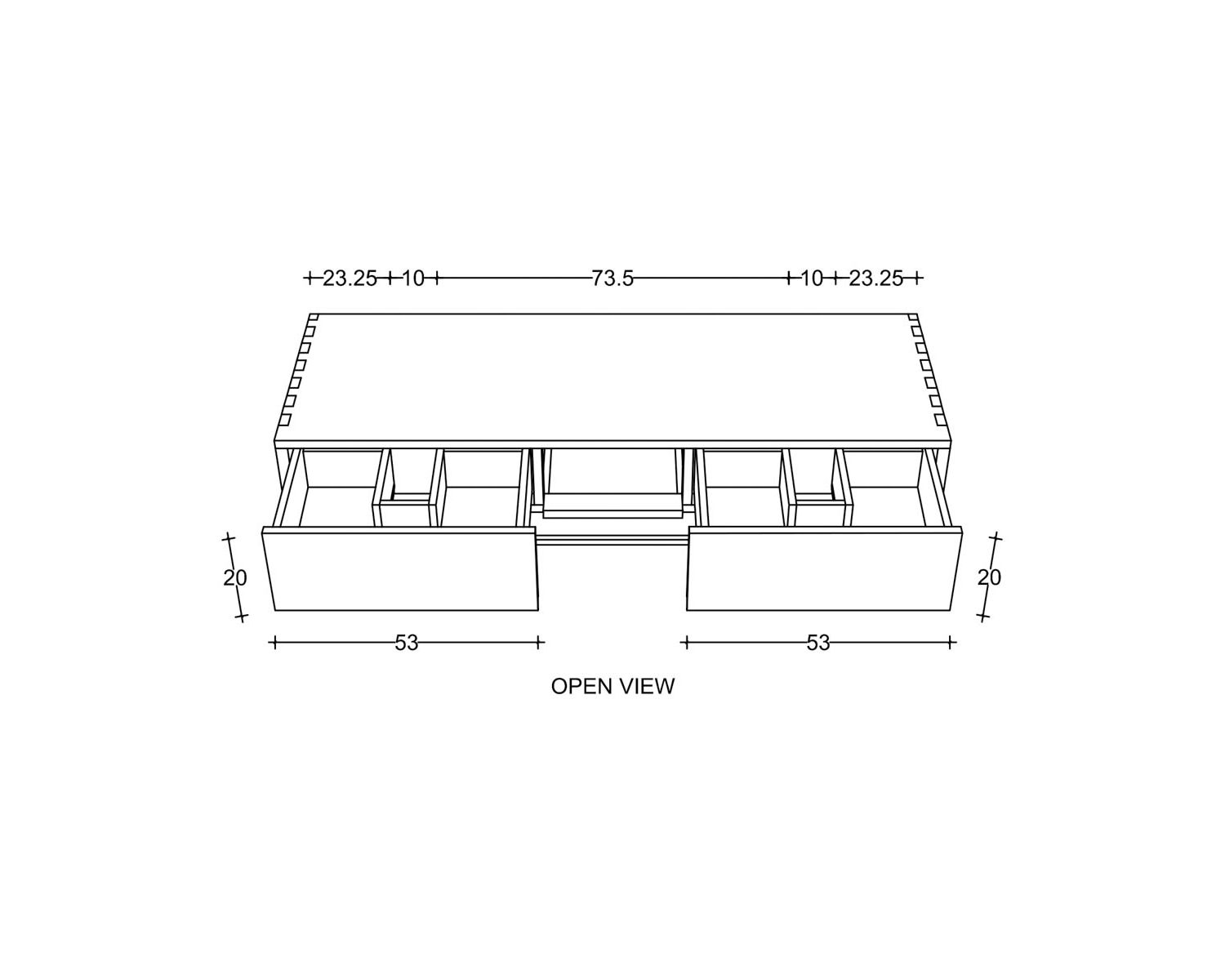 Mobiletto sospeso "Tika" in teak con portasciugamani 140 cm