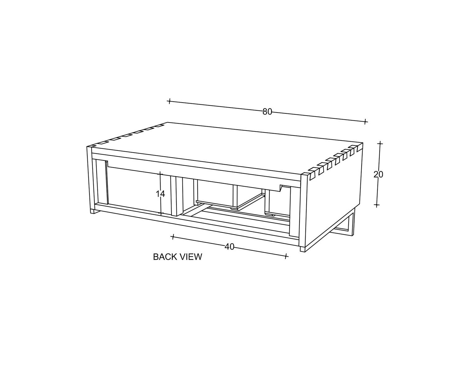 Mobiletto sospeso "Tika" in teak con portasciugamani da 80 cm