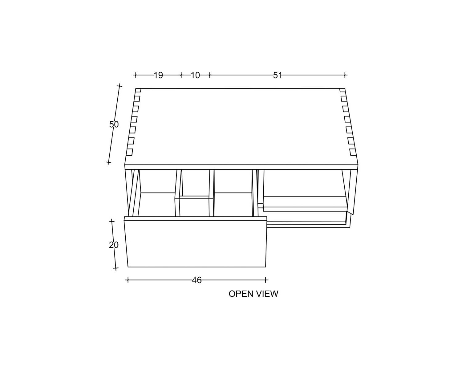 Mobiletto sospeso "Tika" in teak con portasciugamani da 80 cm