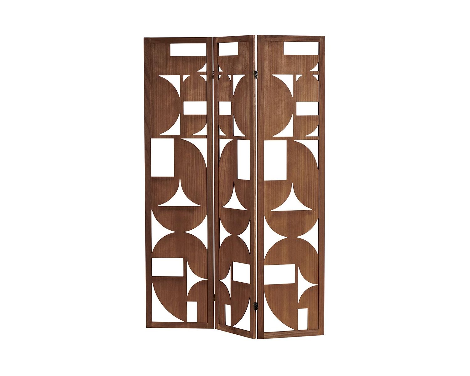Paravento pieghevole Hamilton" a 3 pannelli in legno di paulownia