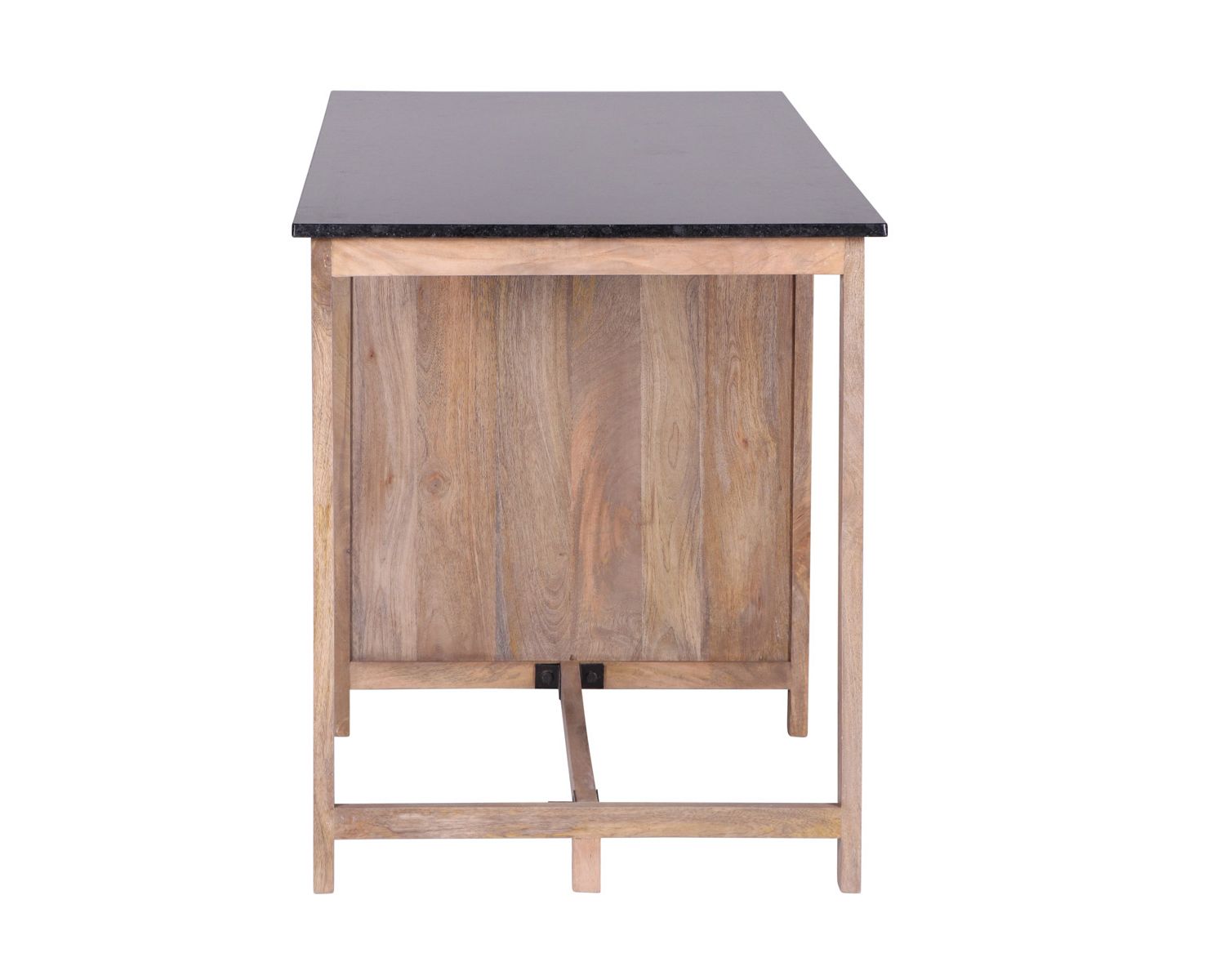 Isola centrale in mango e granito con zona pranzo "Grand Chef