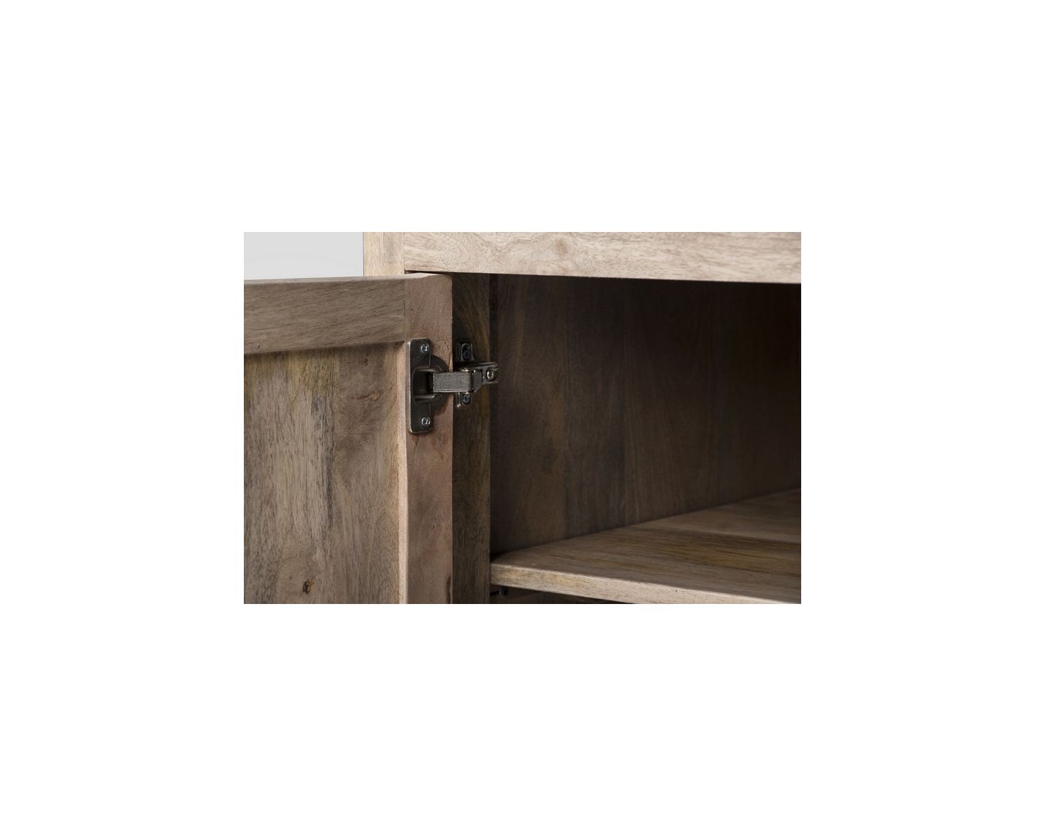 Lavello in legno massiccio "Grand Chef" a 2 ante senza lavabo