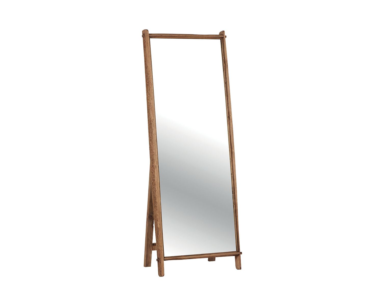 Specchio psichico in pino riciclato "Kyrwood" alto 165 cm