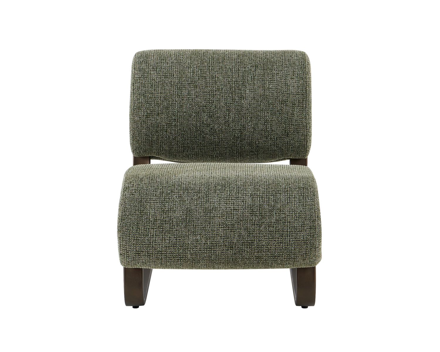 Poltrona dal design retrò "Luno" con struttura in metallo color bronzo