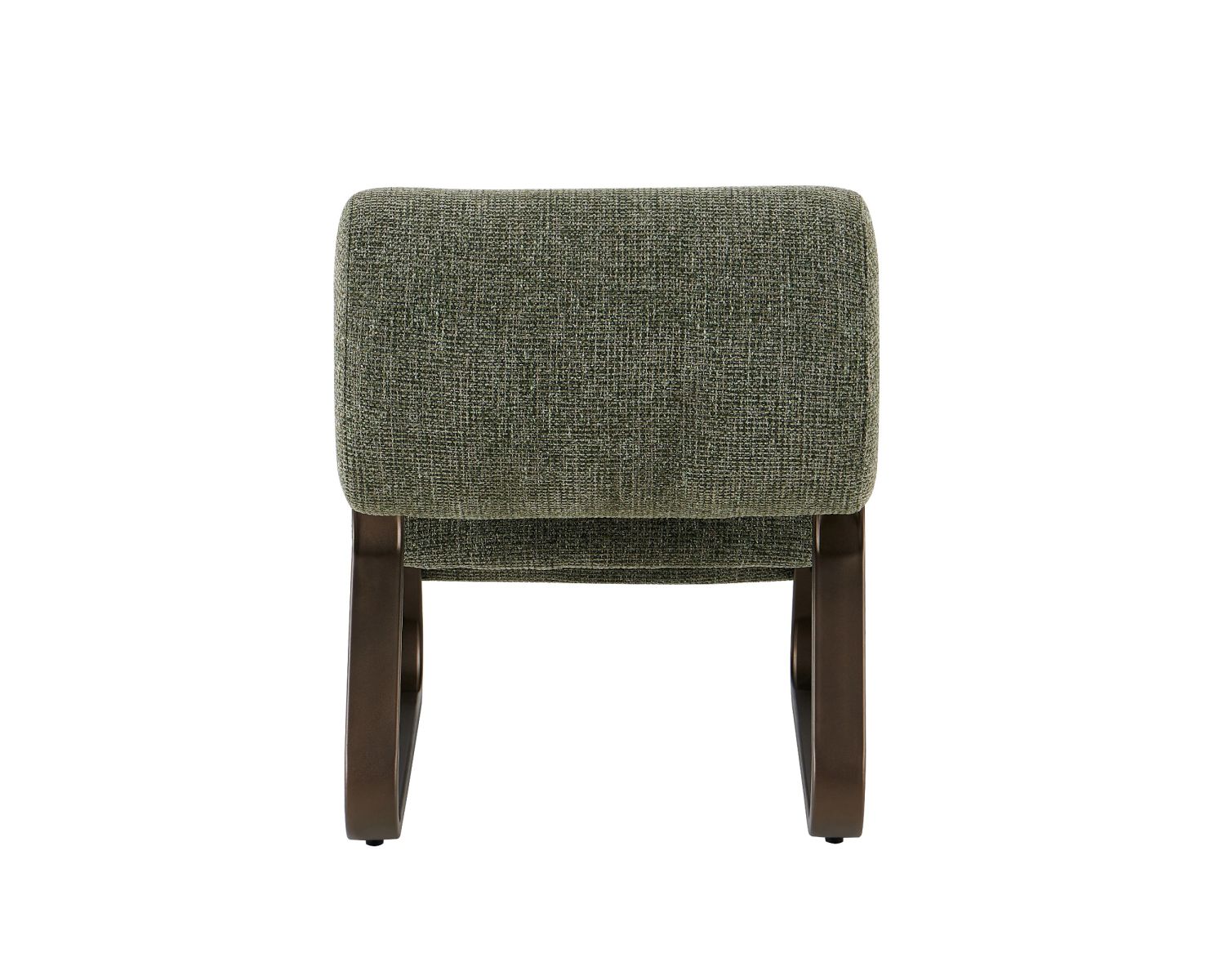 Poltrona dal design retrò "Luno" con struttura in metallo color bronzo