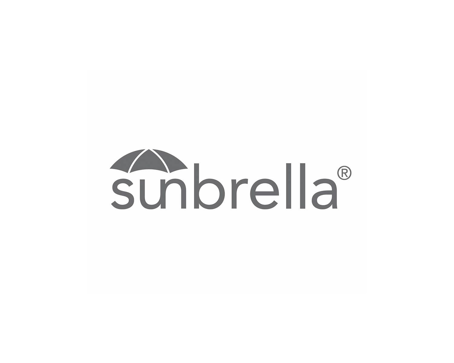 Bain de soleil double en tissu sunbrella taupe et aluminium "Nusa Pedina"