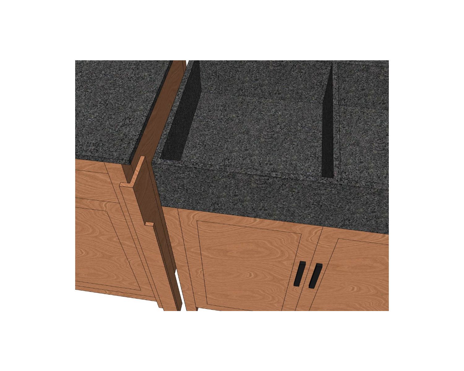 Set di 2 bacchette per lavello "Grand Chef" da 79 cm