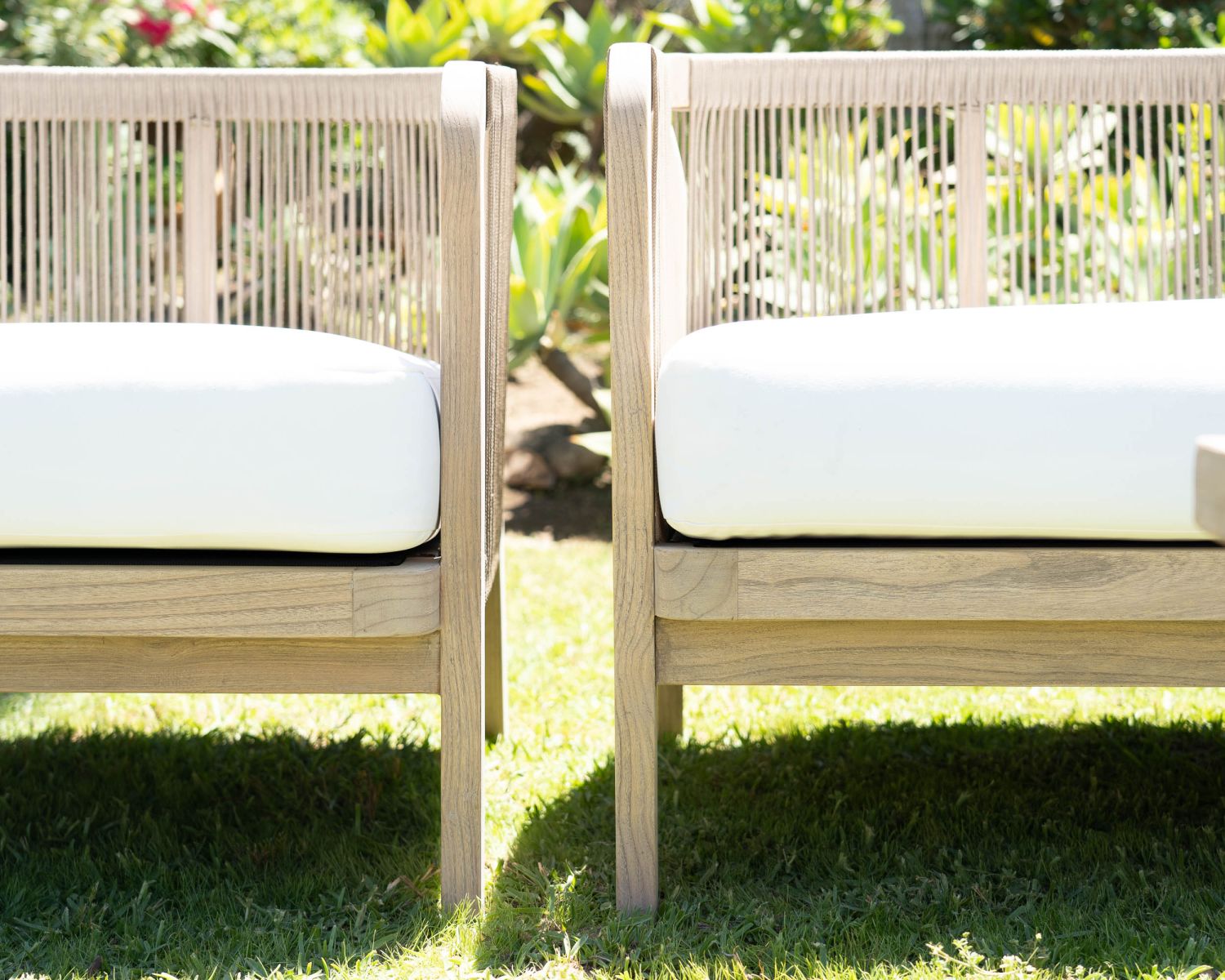 Set di mobili da giardino in teak riciclato "Eole